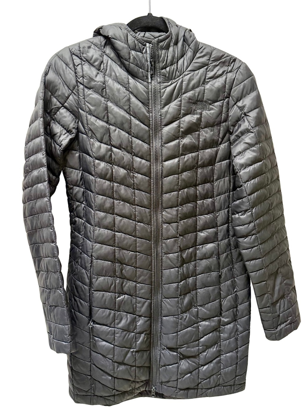 The North Face Quilted Jacket in Charcoal Black